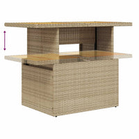 Thumbnail for 5-tlg. Garten-Sofagarnitur mit Kissen Beige Poly Rattan