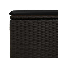Thumbnail for 9-tlg. Garten-Sofagarnitur mit Kissen Schwarz Poly Rattan