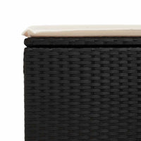 Thumbnail for 9-tlg. Garten-Sofagarnitur mit Kissen Schwarz Poly Rattan