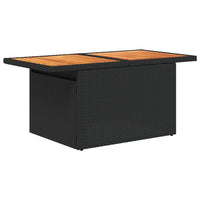 Thumbnail for 11-tlg. Garten-Sofagarnitur mit Kissen Schwarz Poly Rattan