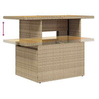 Thumbnail for 5-tlg. Garten-Sofagarnitur mit Kissen Beige Poly Rattan