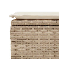 Thumbnail for 6-tlg. Garten-Sofagarnitur mit Kissen Beige Poly Rattan