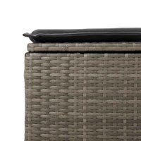 Thumbnail for 6-tlg. Garten-Sofagarnitur mit Kissen Grau Poly Rattan
