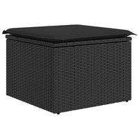 Thumbnail for 6-tlg. Garten-Sofagarnitur mit Kissen Schwarz Poly Rattan