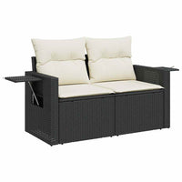 Thumbnail for 6-tlg. Garten-Sofagarnitur mit Kissen Schwarz Poly Rattan