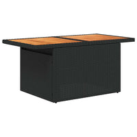 Thumbnail for 7-tlg. Garten-Sofagarnitur mit Kissen Schwarz Poly Rattan