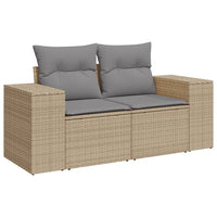 Thumbnail for 7-tlg. Garten-Sofagarnitur mit Kissen Beige Poly Rattan