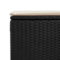 Thumbnail for 6-tlg. Garten-Sofagarnitur mit Kissen Schwarz Poly Rattan