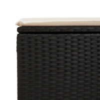 Thumbnail for 7-tlg. Garten-Sofagarnitur mit Kissen Schwarz Poly Rattan