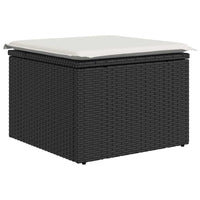 Thumbnail for 7-tlg. Garten-Sofagarnitur mit Kissen Schwarz Poly Rattan