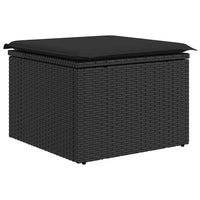 Thumbnail for 7-tlg. Garten-Sofagarnitur mit Kissen Schwarz Poly Rattan