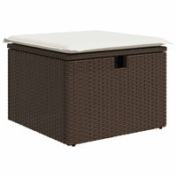 Thumbnail for 7-tlg. Garten-Sofagarnitur mit Kissen Braun Poly Rattan