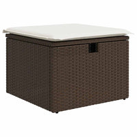Thumbnail for 6-tlg. Garten-Sofagarnitur mit Kissen Braun Poly Rattan