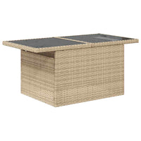 Thumbnail for 8-tlg. Garten-Sofagarnitur mit Kissen Beige Poly Rattan