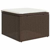 Thumbnail for 2-tlg. Garten-Sofagarnitur mit Kissen Braun Poly Rattan Akazie