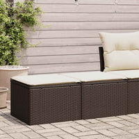 Thumbnail for 2-tlg. Garten-Sofagarnitur mit Kissen Braun Poly Rattan Akazie