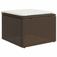 Thumbnail for 2-tlg. Garten-Sofagarnitur mit Kissen Braun Poly Rattan Akazie