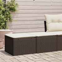 Thumbnail for 2-tlg. Garten-Sofagarnitur mit Kissen Braun Poly Rattan Akazie