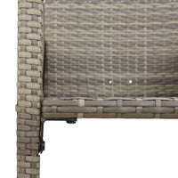 Thumbnail for 5-tlg. Gartenbar-Set ohne Kissen Grau Poly Rattan Akazie