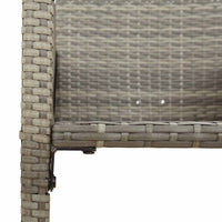 Thumbnail for 5-tlg. Gartenbar-Set ohne Kissen Grau Poly Rattan Akazie