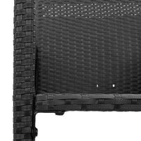 Thumbnail for 7-tlg. Gartenbar-Set ohne Kissen Schwarz Poly Rattan Akazie