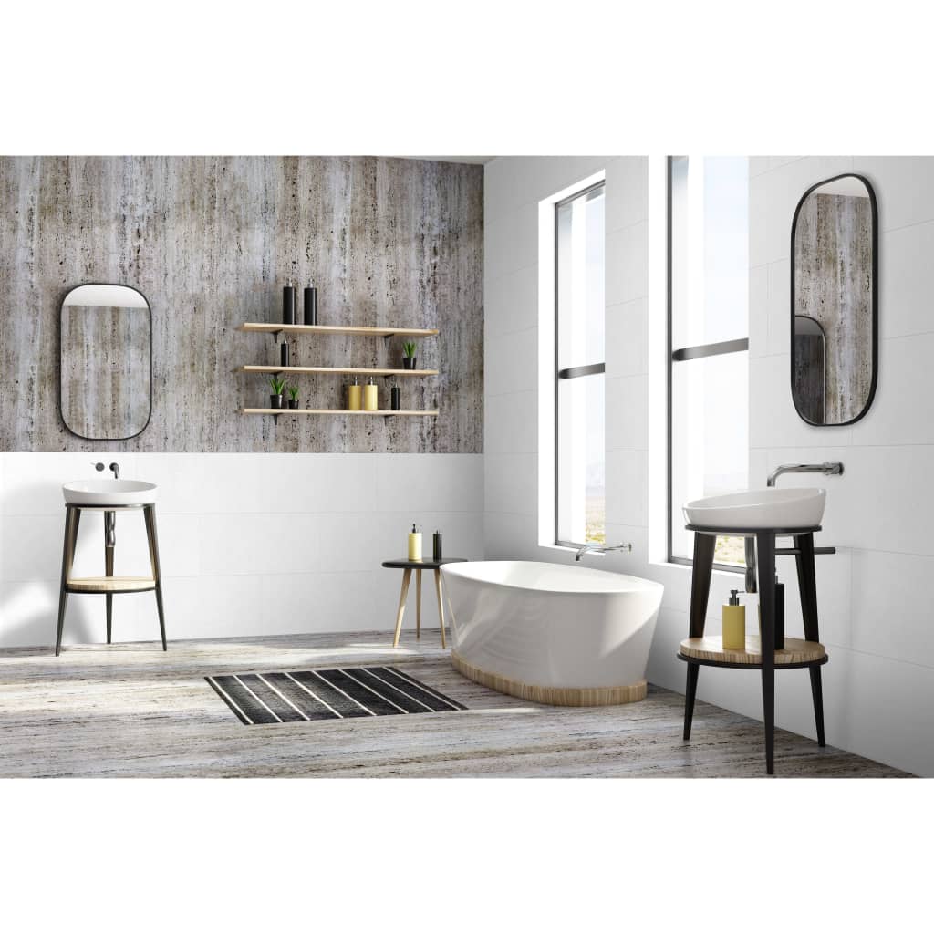 Grosfillex Wandfliesen Gx Wall+ 11 Stk. Stein 30x60 cm Weiß