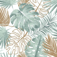 Thumbnail for DUTCH WALLCOVERINGS Tapete Fensterblatt-Motiv Grün
