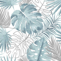Thumbnail for DUTCH WALLCOVERINGS Tapete Fensterblatt-Motiv Blau