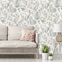 Thumbnail for DUTCH WALLCOVERINGS Tapete Blatt- und Tukan-Motiv Beige