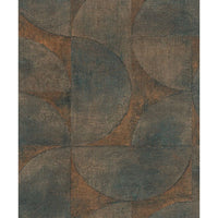 Thumbnail for Vintage Deluxe Tapete Graphic Circle Look Grün und Braun