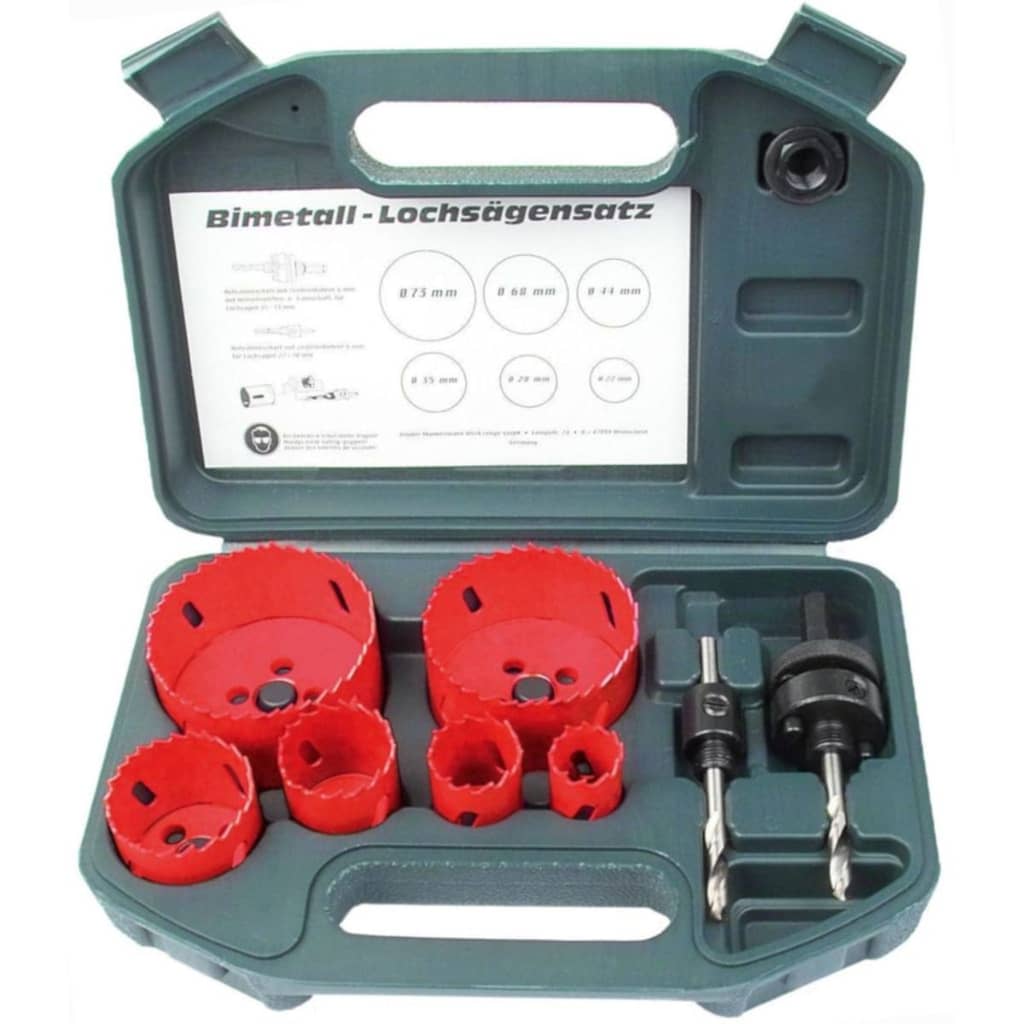 Brüder Mannesmann achtteiliges Lochsägen-Set HSS 44100