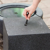 Thumbnail for HEISSNER Terrassenbrunnen-Sockel Würfel 31 x 31 x 31 cm Schwarz