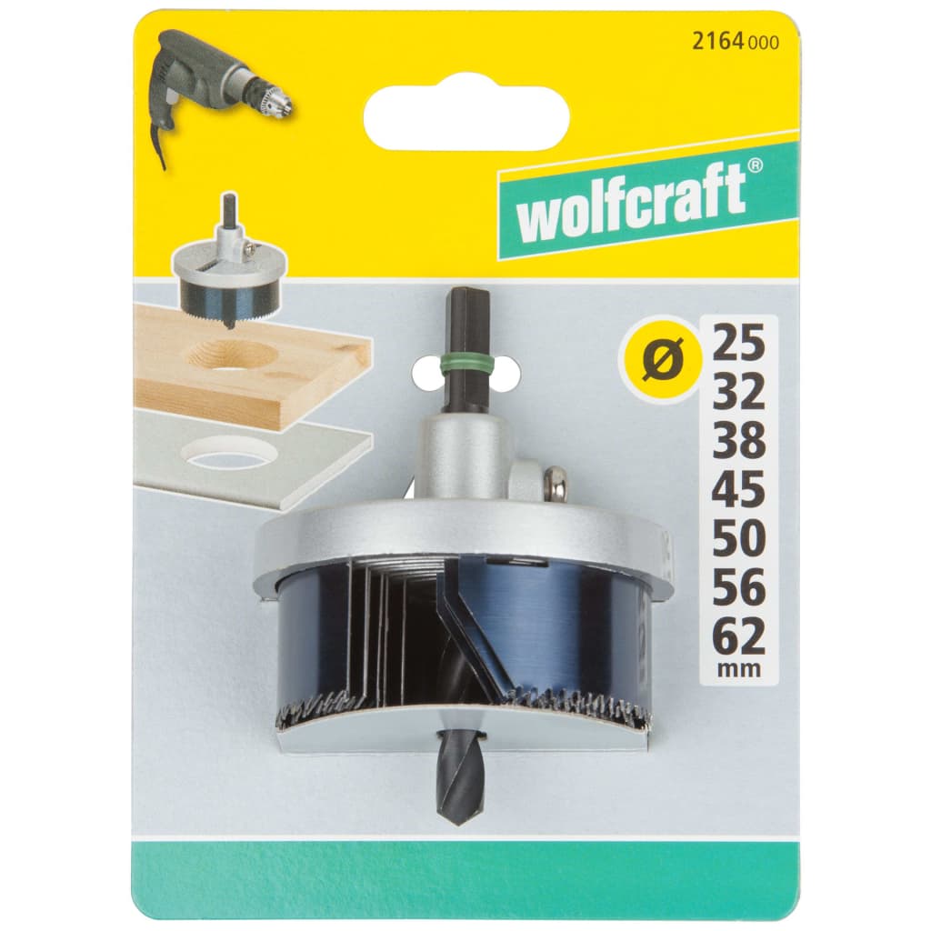 wolfcraft 7-tlg. Lochsägen-Set Stahl