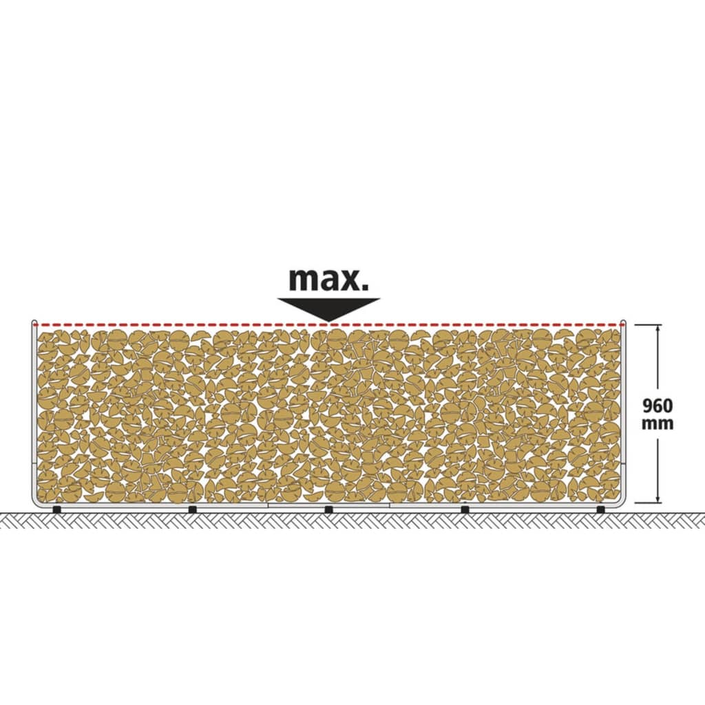wolfcraft Stapelhilfe für Brennholz Modular XXL 5125000