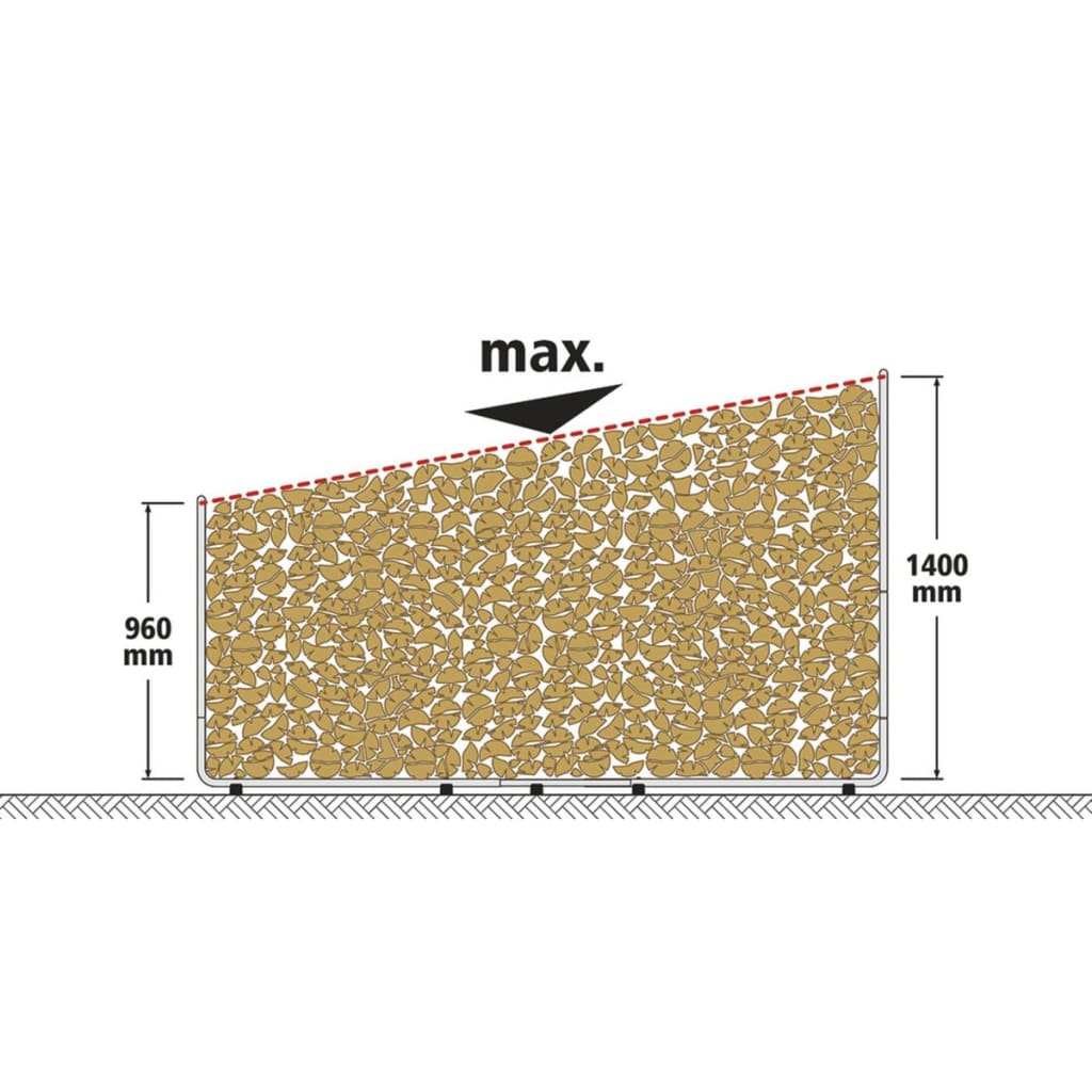 wolfcraft Stapelhilfe für Brennholz Modular XXL 5125000
