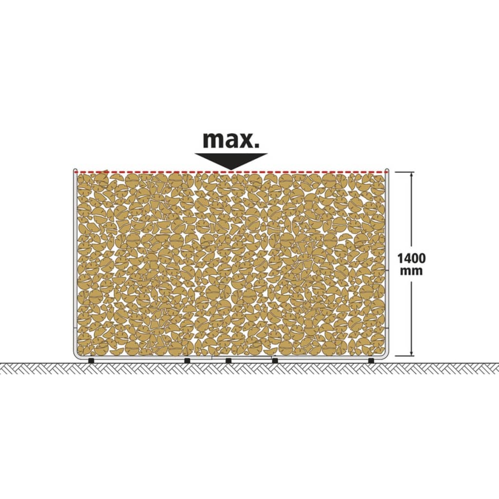 wolfcraft Stapelhilfe für Brennholz Modular XXL 5125000