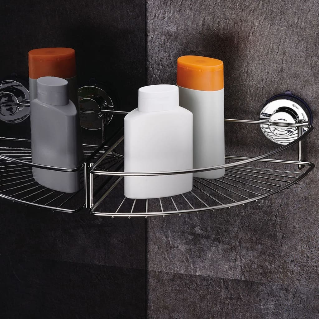 RIDDER Eckregal Duschregal 24,9 x 24,9 x 9,4 cm Chrom 12020000