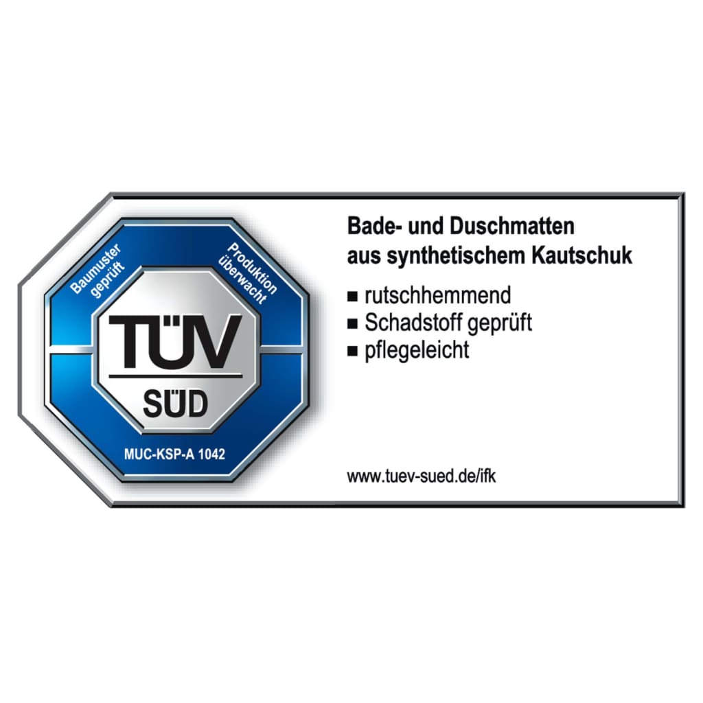 RIDDER Badewannenmatte Antirutschmatte Promo Grau
