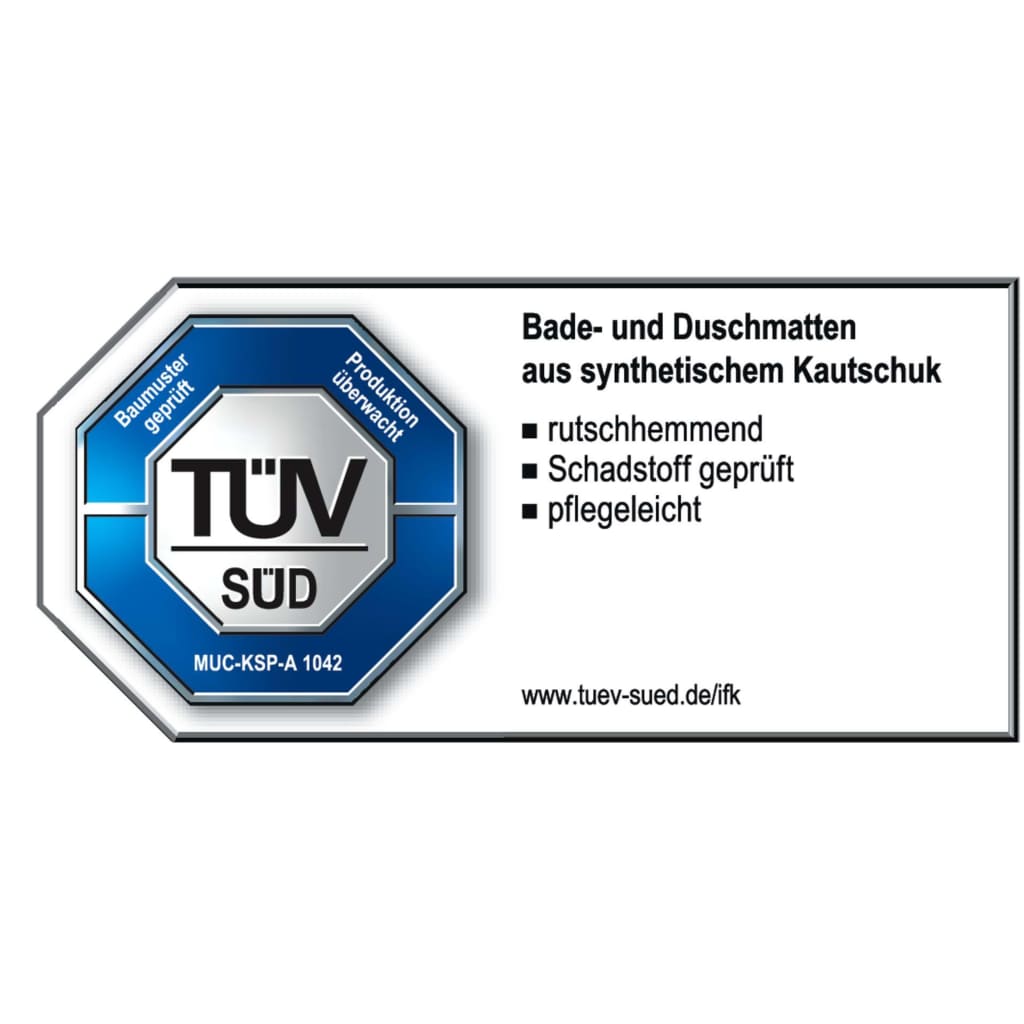 RIDDER Badewannenmatte Antirutschmatte Promo Weiß