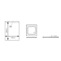 Thumbnail for RIDDER Duschvorhang Brillant 120 x 200 cm