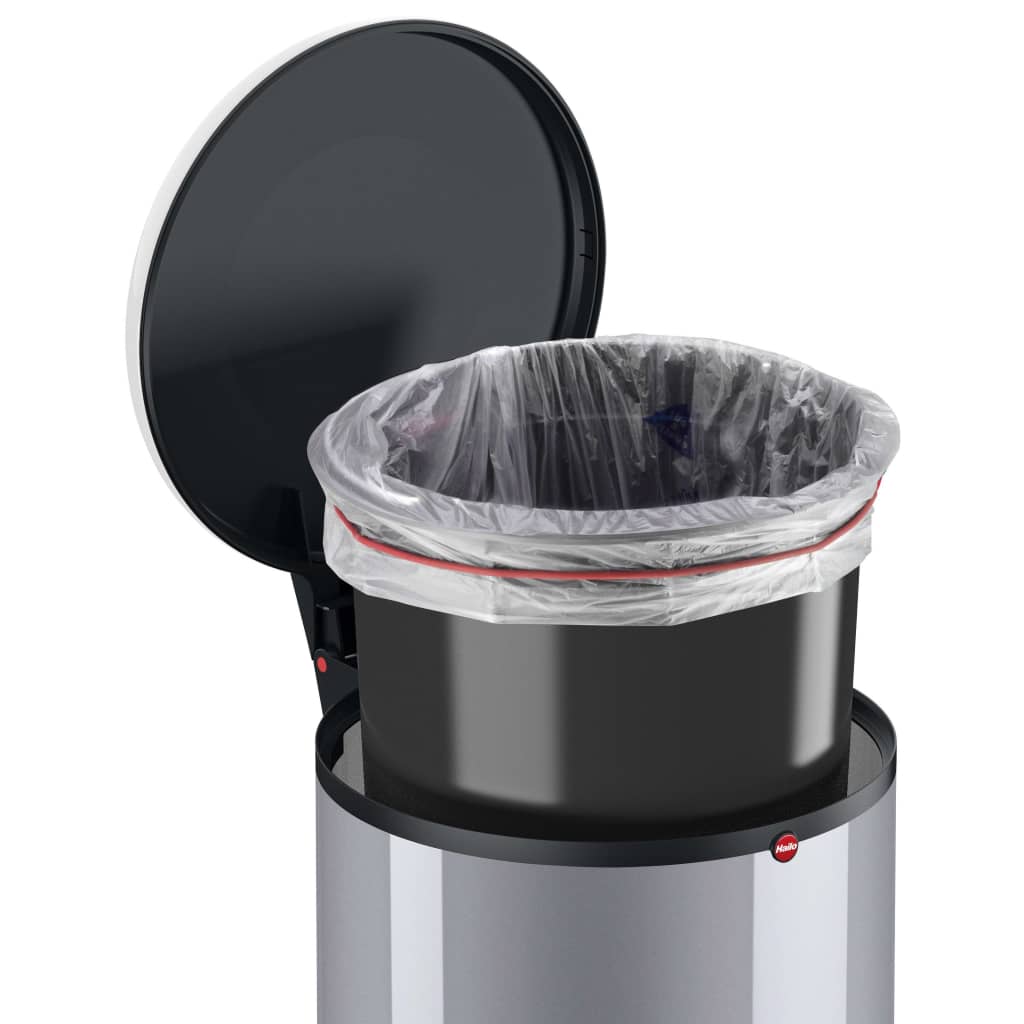 Hailo Tretmülleimer Harmony L 20L Silbern