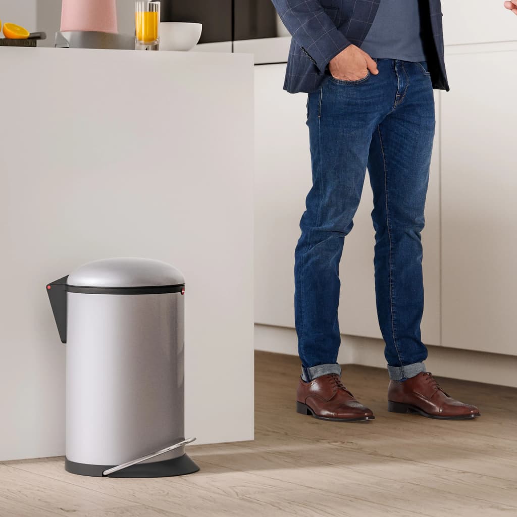 Hailo Tretmülleimer Harmony M 12L Edelstahl