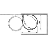 Thumbnail for Hailo Schrank-Mülleimer Compact-Box Weiß 15 L Größe M 3555-001