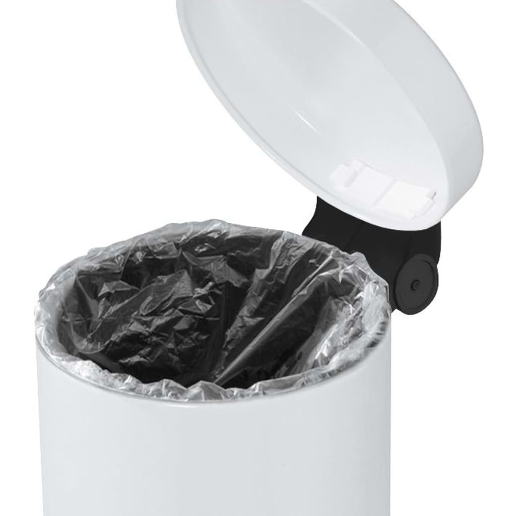 Hailo Tretmülleimer Solid S 4 L Weiß