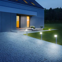 Thumbnail for Steinel Sensor-Pollerleuchte GL 80 LED IHF CUBO Silbern 055486