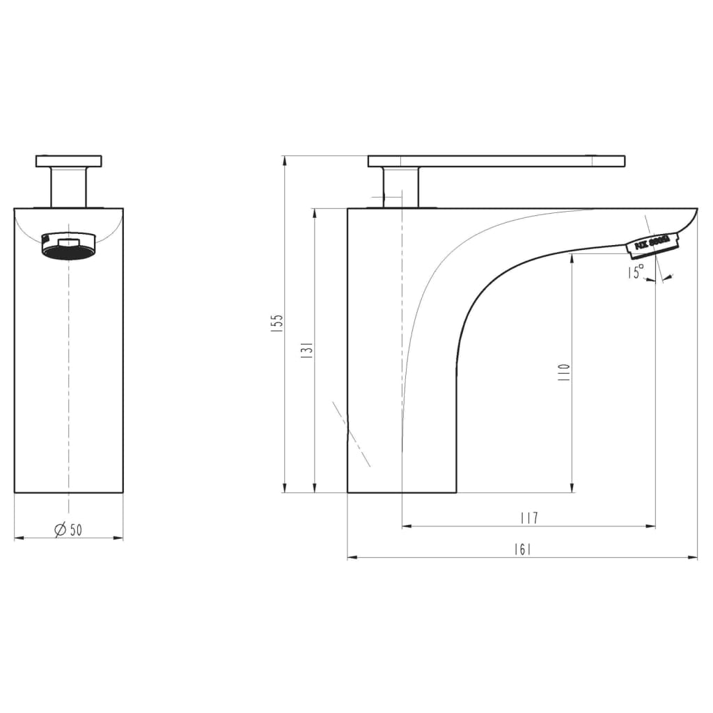 SCHÜTTE Waschtischarmatur ORCA Chrom