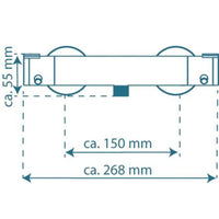 Thumbnail for SCHÜTTE Thermostatische Dusche-Mischbatterie LONDON Verchromt 5,5 cm