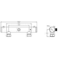 Thumbnail for SCHÜTTE Thermostat-Duscharmatur LONDON 5,5 cm Mattschwarz