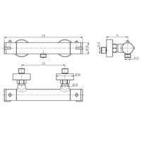 Thumbnail for SCHÜTTE Thermostat-Duscharmatur LONDON Schwarz