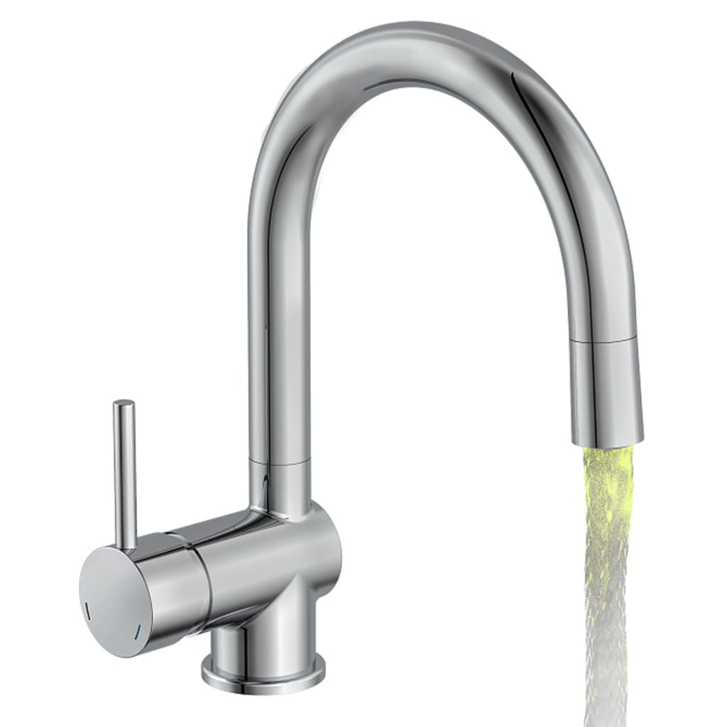 SCHÜTTE Spültischarmatur STELLA mit LED Chrom